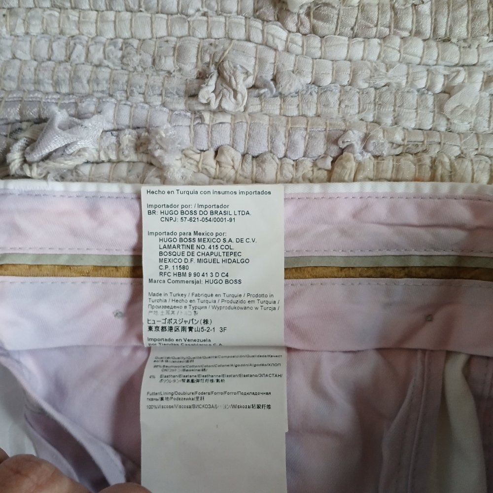 Boss Hugo Boss Pants Mens Size 36R White Used - Picture 7 of 16